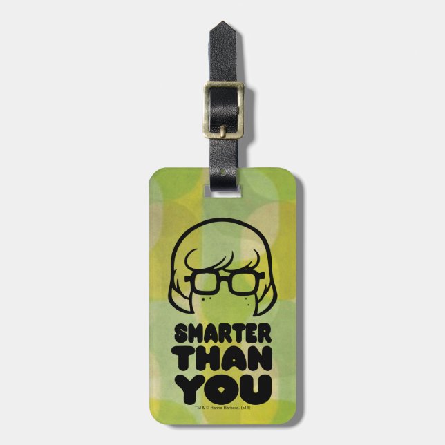 Velma "Smarter Than You" Graphic Luggage Tag (Front Vertical)