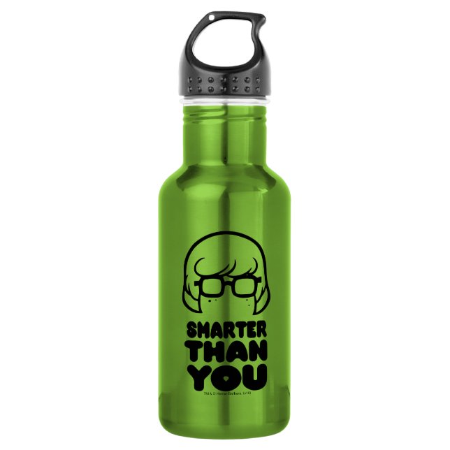 Velma "Smarter Than You" Graphic Stainless Steel Water Bottle (Front)