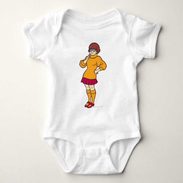 Velma Solves The Case Baby Bodysuit (Front)