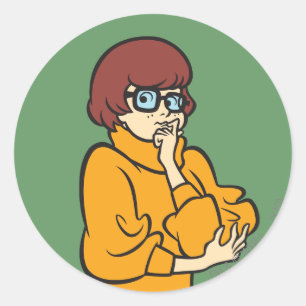 Velma Thinking Classic Round Sticker
