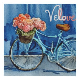 Velo Love Cycling Faux Canvas Print