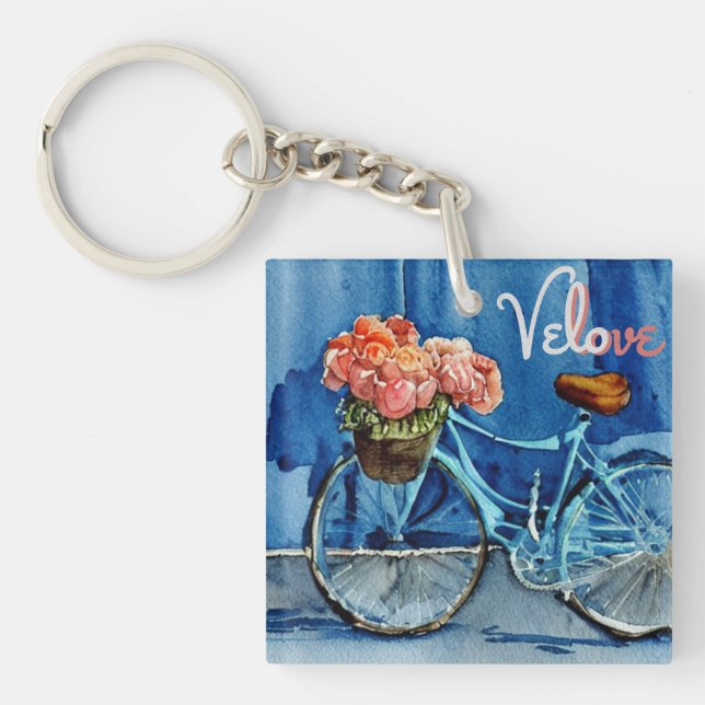 Velo Love Cycling Keychain (Front)