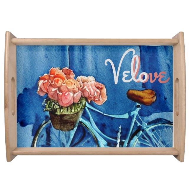 Velo Love Cycling Serving Tray (Front)