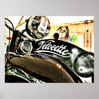 Velocette M Series vintage motorcycle Poster