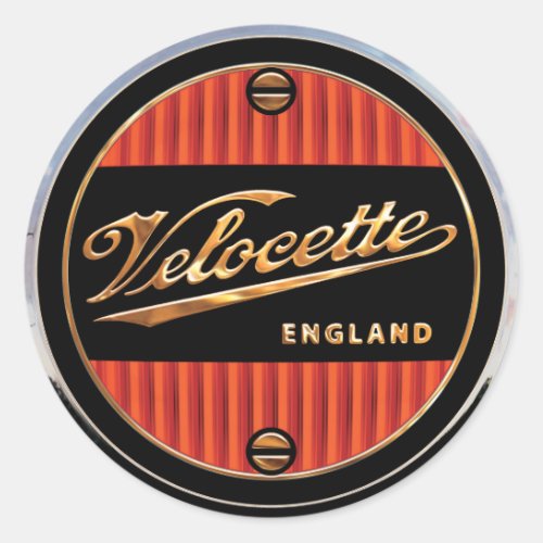 velocette Motorcycles Classic Round Sticker
