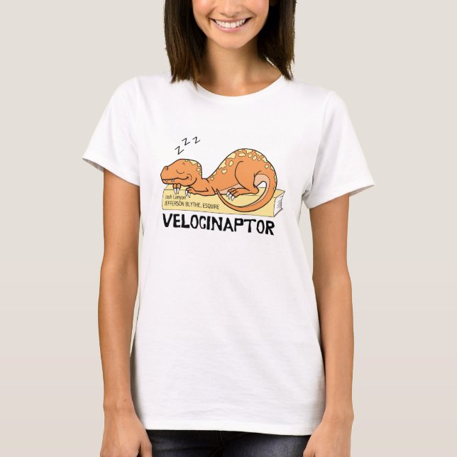 Velocinaptor t-shirt (color design) (Front)