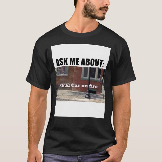 Velocipastor  Vfxcar On Fire  T-Shirt (Front)