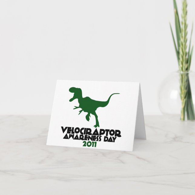 Velociraptor Awareness day 2011 Card (Front)