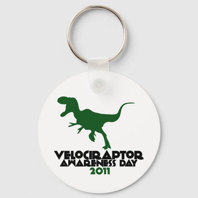 Velociraptor Awareness day 2011 Keychain (Front)