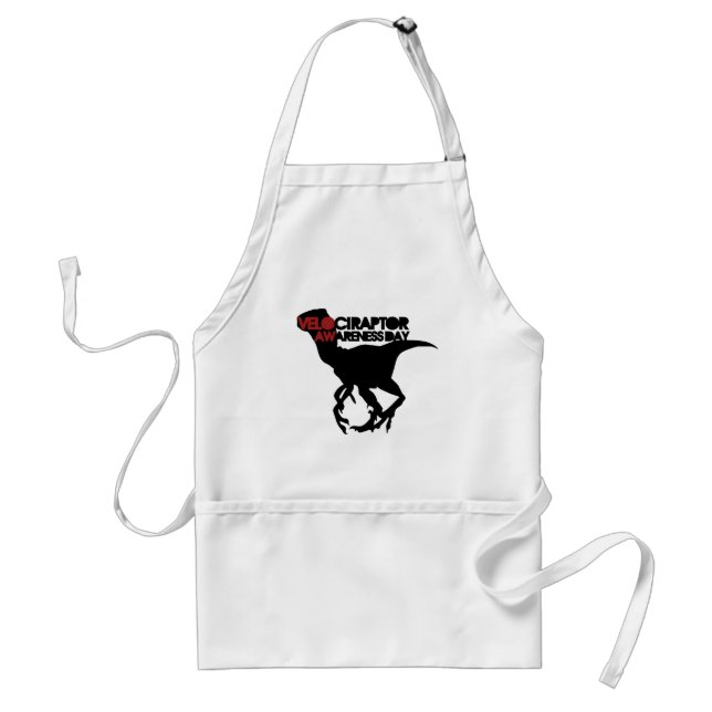Velociraptor Awareness Day Adult Apron (Front)