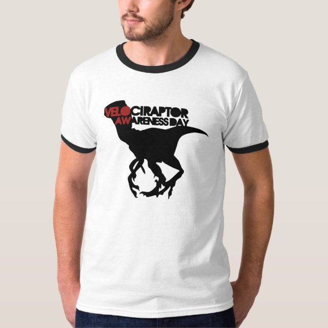 Velociraptor Awareness Day T-Shirt (Front)