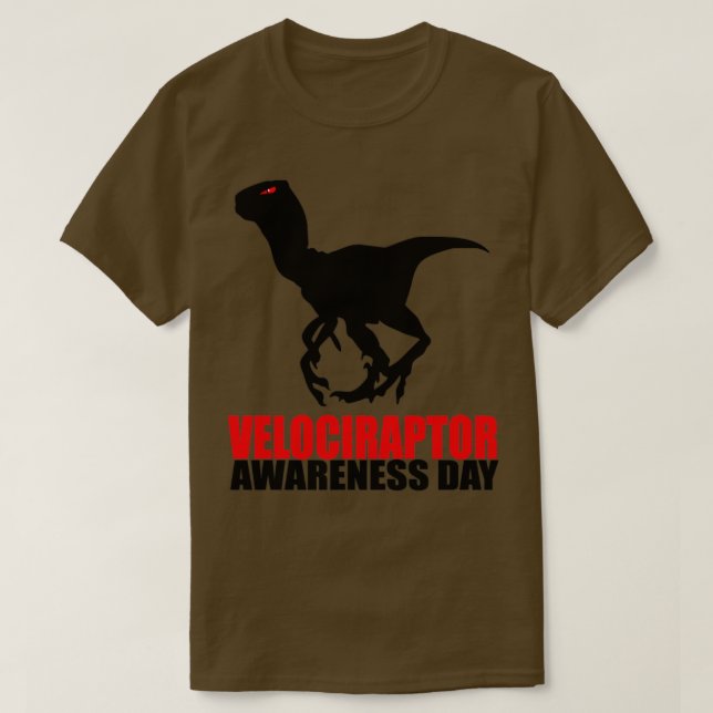Velociraptor awareness day T-Shirt (Design Front)