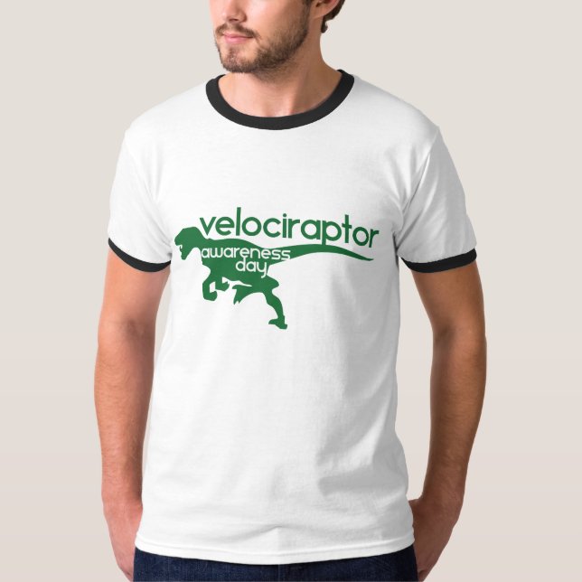 Velociraptor Awareness Day T-Shirt (Front)