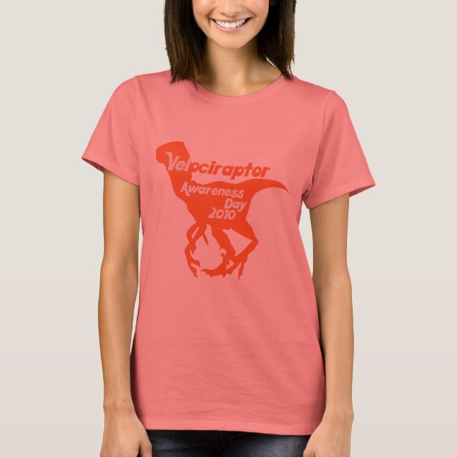 Velociraptor Awareness Day T-Shirt (Front)