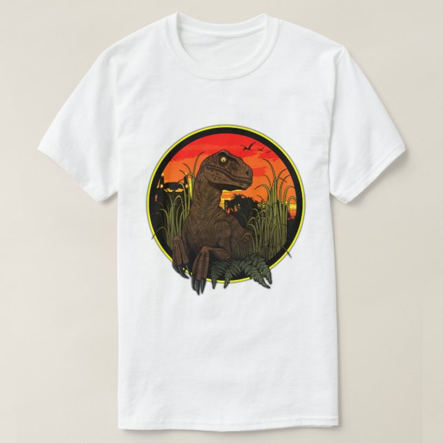 Velociraptor - Clever Girl T-Shirt (Design Front)