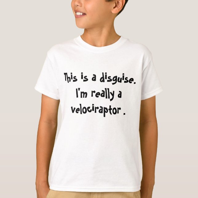 Velociraptor Costume T-Shirt (Front)