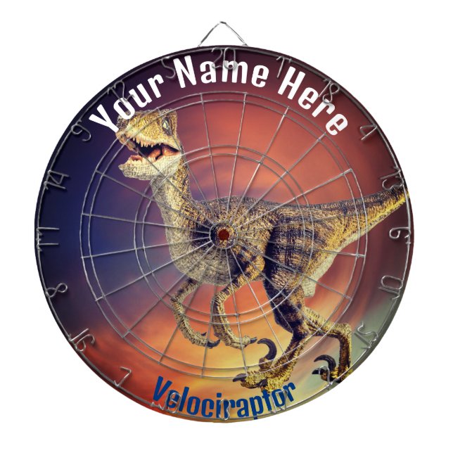 Velociraptor Dart Board (Front)