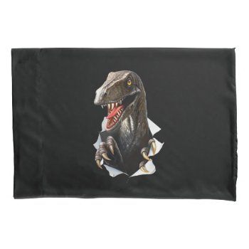 Velociraptor Dinosaur (1 Side) Pillowcase by FantasyPillows at Zazzle