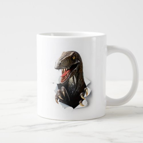 Velociraptor Dinosaur Jumbo Mug