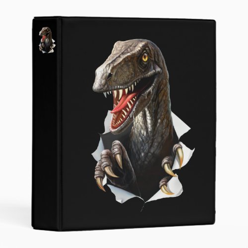 Velociraptor Dinosaur Mini Binder