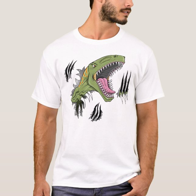 Velociraptor Dinosaur T-Shirt (Front)