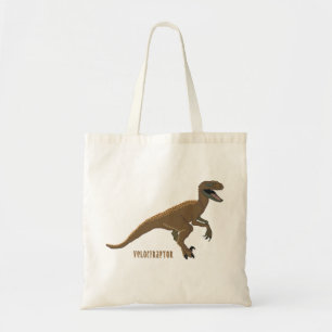 Velociraptor Dinosaur Tote Bag