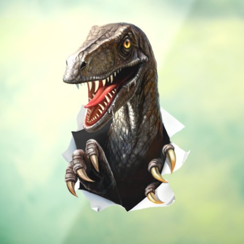 Velociraptor Dinosaur Window Cling