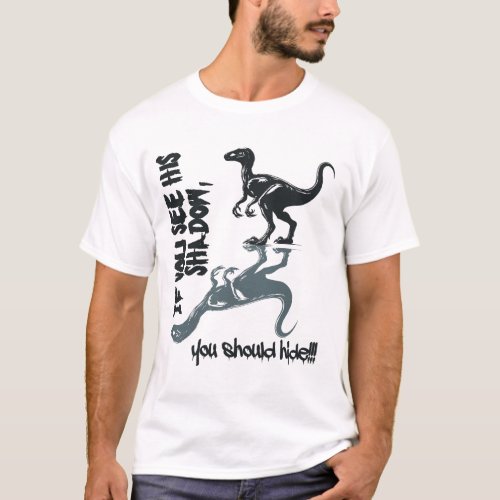 Velociraptor dinosaurs T_rex T_Shirt