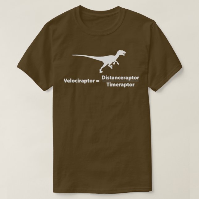 Velociraptor DistanceraptorTimeraptor  T-Shirt (Design Front)