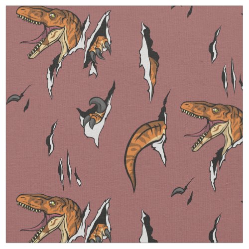 Velociraptor Escape Fabric