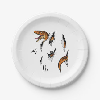 Velociraptor Escape Paper Plates