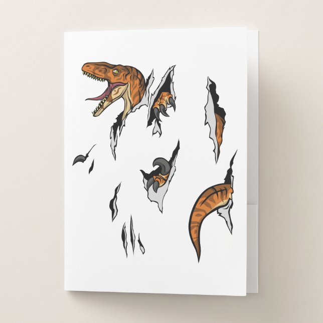 Velociraptor Escape Pocket Folder (Front)