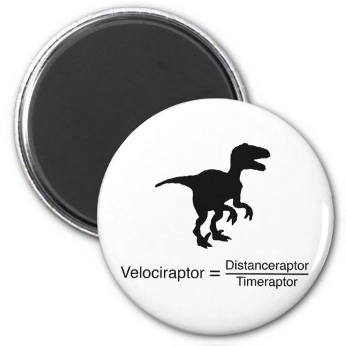 velociraptor funny science magnet