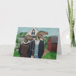 Velociraptor Gothic Card