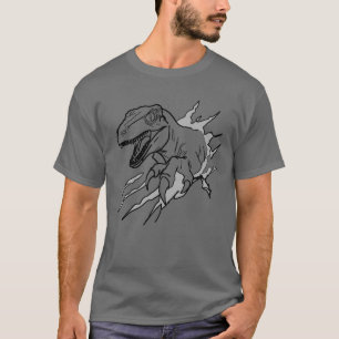 Velociraptor Line Art Tee