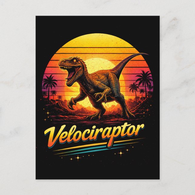 Velociraptor Postcard (Front)