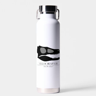 Velociraptor Skull Water Bottle