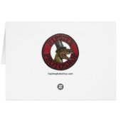 Velociraptor Triple Self Portrait Cards (Back Horizontal)
