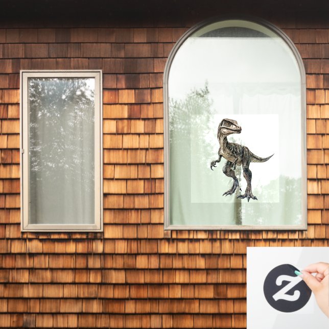 Velociraptor  window cling (Home Window)