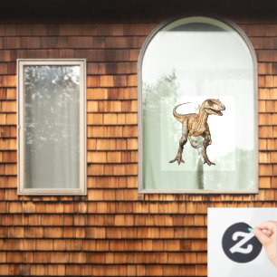 Velociraptor window cling