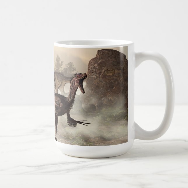 Velociraptors Coffee Mug (Right)