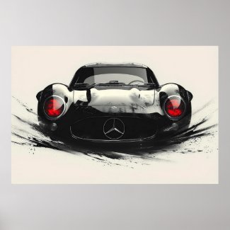 Velocity in Monochrome: The Classic Car Elegance