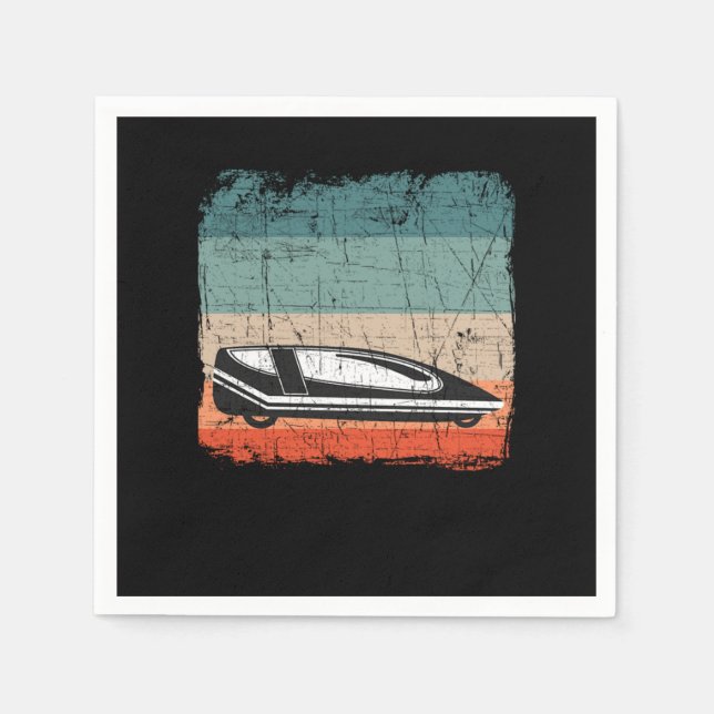 Velomobile gift Velomobilist recumbent bike Napkins (Front)