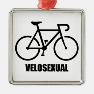 Velosexual Metal Ornament