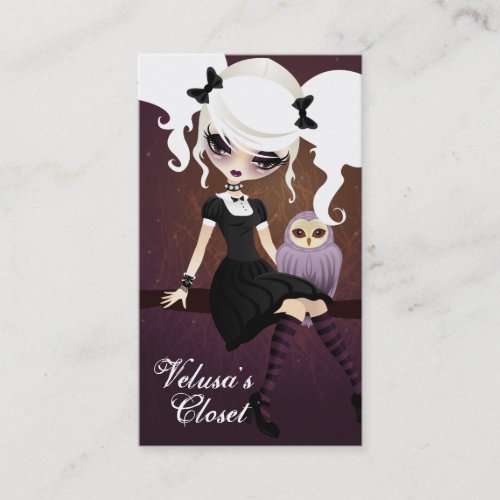 Velusa Misery Business Card