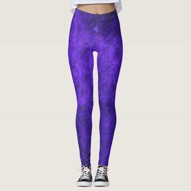Velvet Amethyst Purple  Leggings (Front)