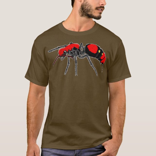 Velvet Ants aka Cow Killer Wasp  Bug Ant Sting T-Shirt (Front)