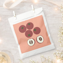 Velvet Apple Favor Bag