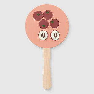 Velvet Apple Hand Fan