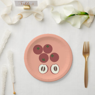 Velvet Apple Paper Plate